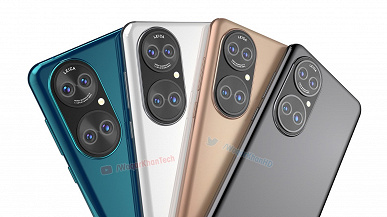 Huawei P50 в разных цветах на огромных неофициальных рендерах разрешением 4К и в концептуальном видеоролике
